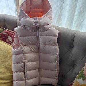 Polo Ralph Lauren Pink Puffer Vest with Hood